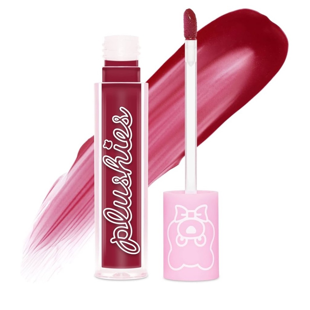 New in box Lime Crime plushies soft matte  black berry lipstick